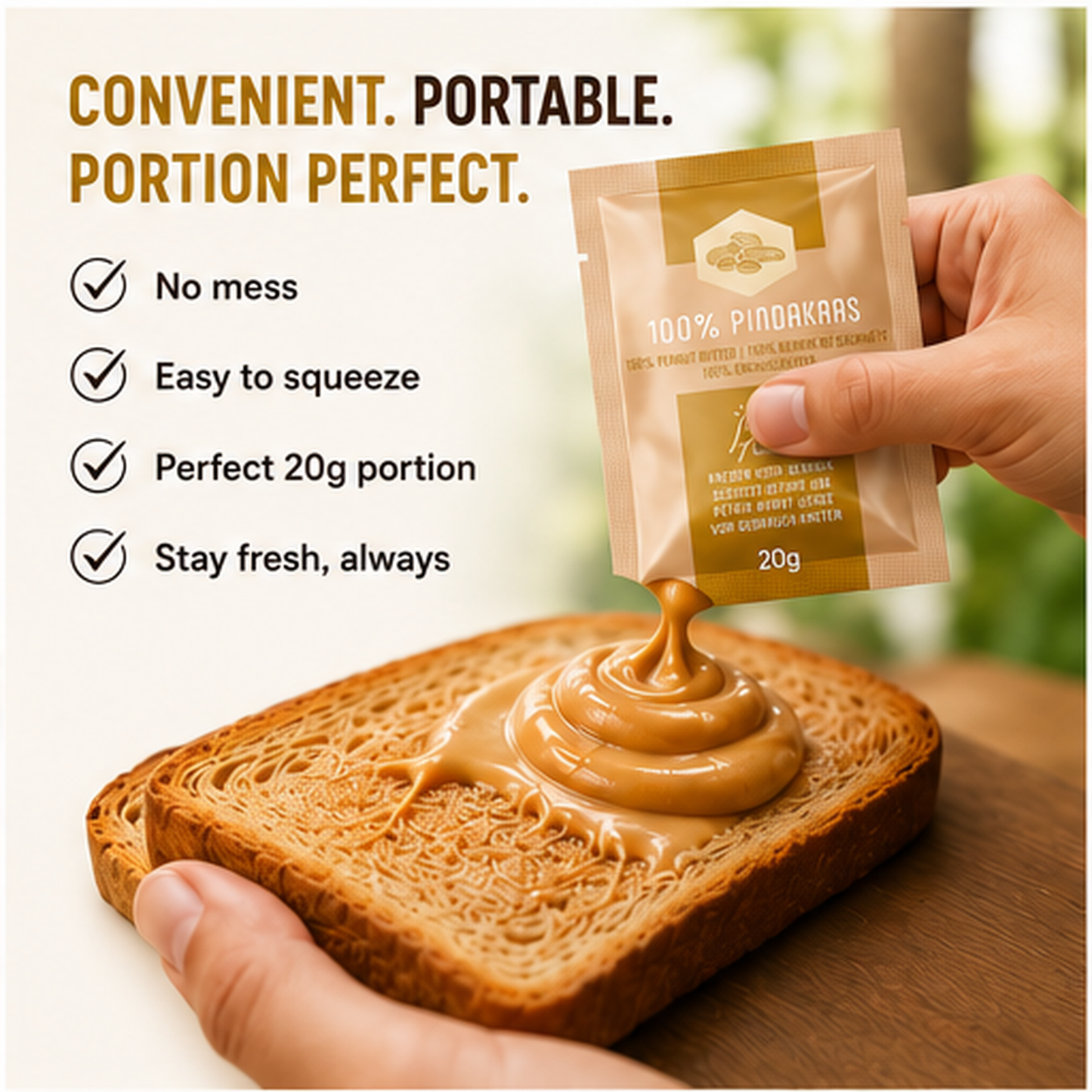 Van Oordt 100% Pure Peanut Butter Sachets